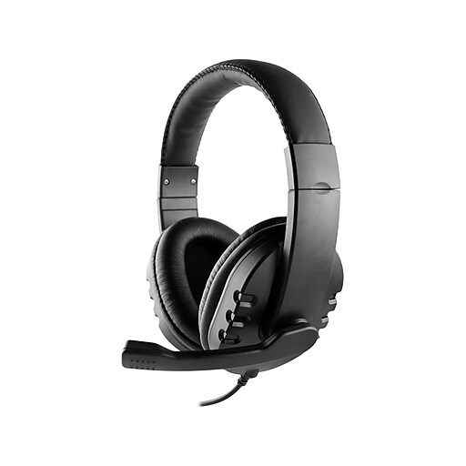 OTM Essentials Stereo Computer Headset, OvertheHead, Black (OBAOK
