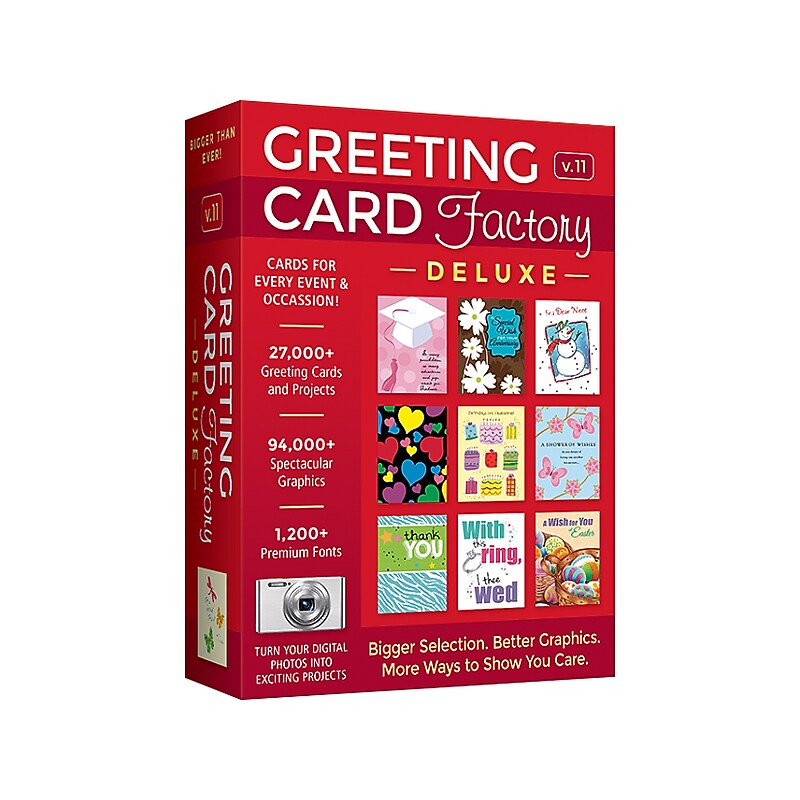 Nova Development Greeting Card Factory Deluxe 11 for 1 User, Windows, Download (44759) image 1