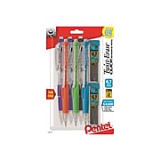 Pentel Twist-Erase Click Mechanical Pencil, 0.7mm, #2 Medium Lead, 6/Pack (PD277TLBPS6M)