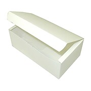 Dixie Paperboard Food Takeout Box, 2.75" x 7" x 4.25", White, 300/Carton