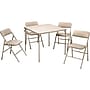 Cosco Folding Table and Chair Set, 34" x 34", Tan (14551WHD1E)~#|#~sp98949393_sc7