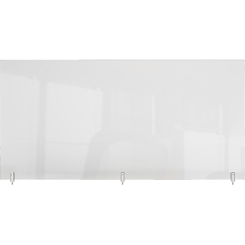 Ghent Screw 18" x 48" Acrylic Non-tackable Panel Extender, Clear (PEC1848-H) image 1