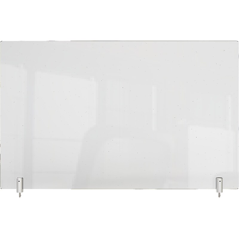 Ghent Screw 18" x 42" Acrylic Non-tackable Panel Extender, Clear (PEC1842-H) image 1