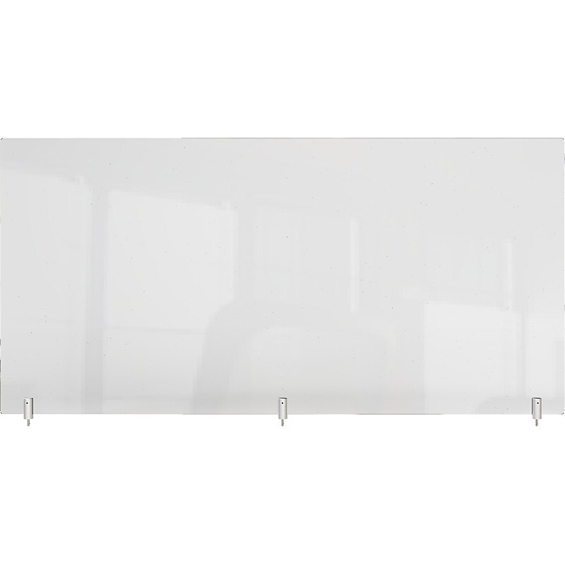 Ghent Screw 30" x 59" Acrylic Non-tackable Panel Extender, Clear (PEC3059-H) image 1
