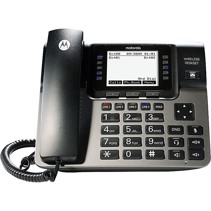 Motorola ML1100 Corded/Cordless Telephone, Black (MTRML1100) image 1