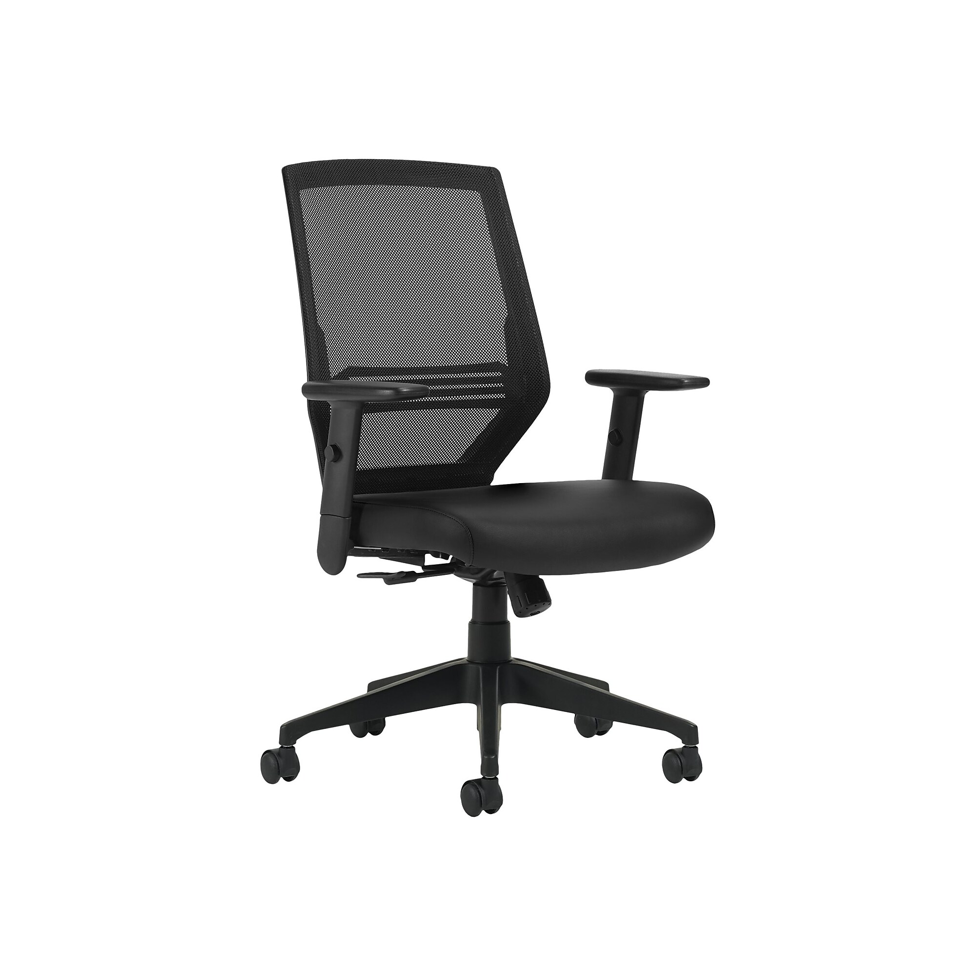 Offices To go Mesh Back Luxhide Task Chair, Black (OTG12112B) Sansujyuku sansujyuku.com