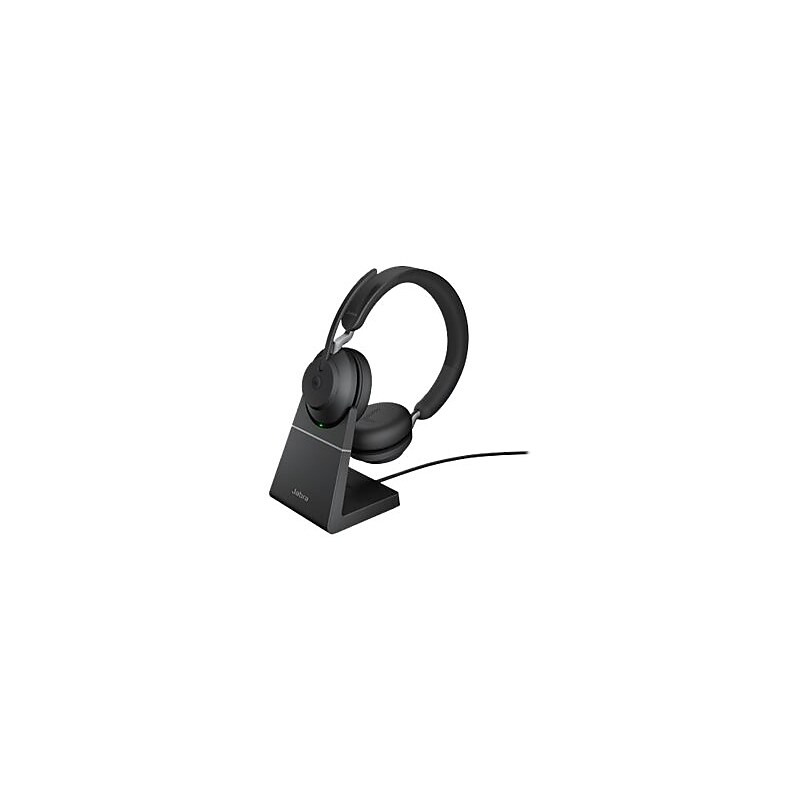 Jabra Evolve2 65 MS Stereo Wireless Noise Canceling Headset, Over-the-Head, Black (26599-999-889) image 1