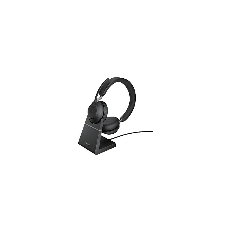 jabra Evolve2 65 UC Stereo USB-A Noise Canceling Bluetooth Stereo Computer Headset, Black (26599-989-989) image 1