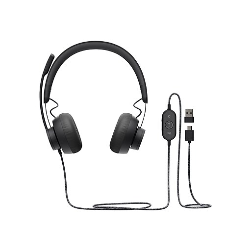Logitech Zone Wired Noise Cancelling Stereo Computer Headset