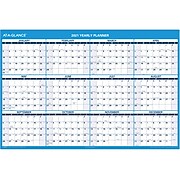 2021 AT-A-GLANCE 32" x 48" Wall Calendar, XL, Blue/Red/White (PM326-28-21)