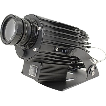 National Marker Virtual Sign: Social Distancing Projector, Please Wait Here, Aluminum, 6.7" x 9.25", Black