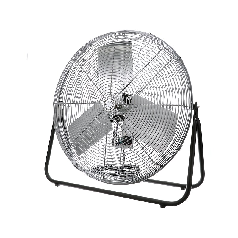 TPI F-24H-TE 53" Floor Fan, 3-Speed, Gray/Black (08540602) image 1