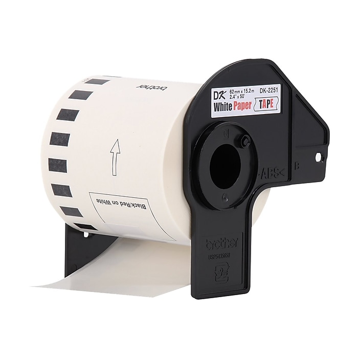Brother DK-2251 Standard Width Continuous Paper Labels, 2-4/10