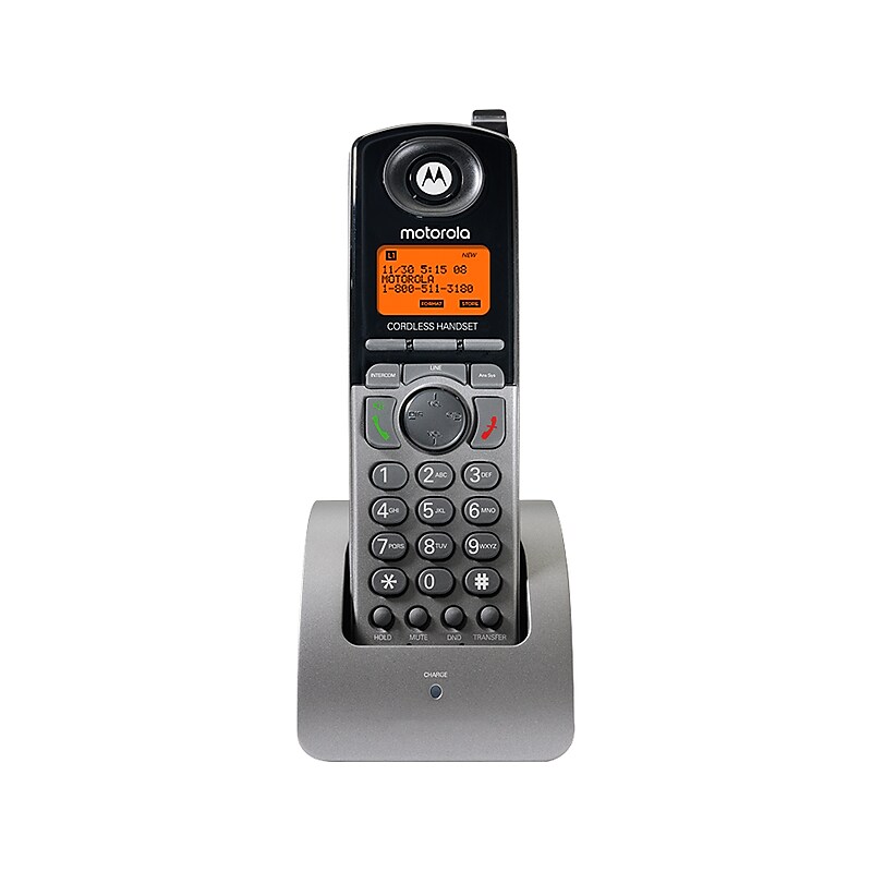 Motorola 4-Line Cordless Phone, Black/Silver  (ML1200) image 1