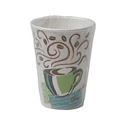Dixie PerfecTouch Individually Wrapped Insulated Paper Hot Cup, 12 Oz., Multicolor, 1000 Cups/Carton (5342CDWR)