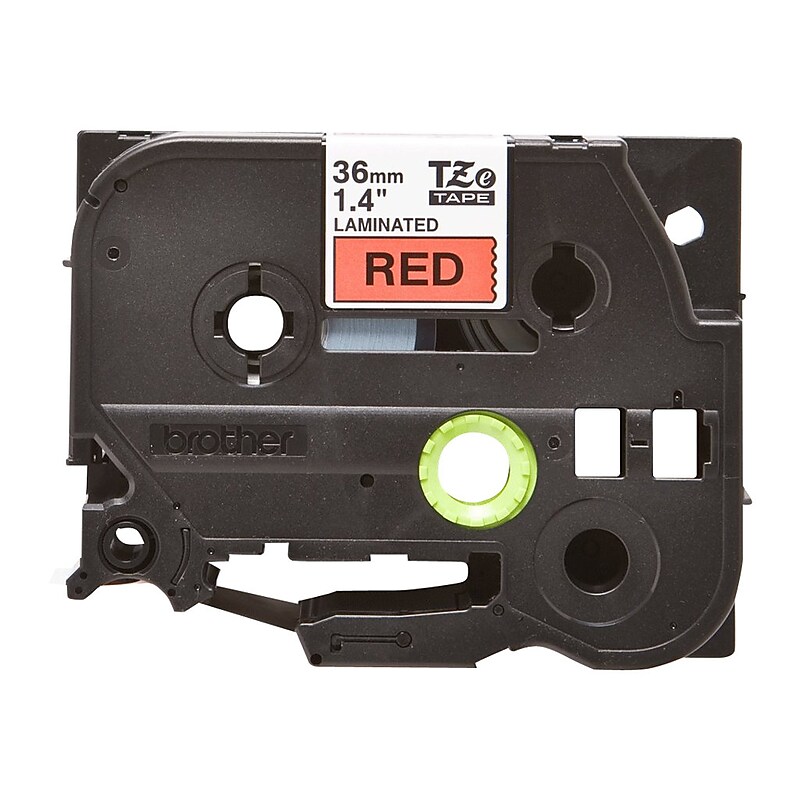 Brother P-touch TZE-461 Label Maker Tape, 1.42"W, Black on Red image 1