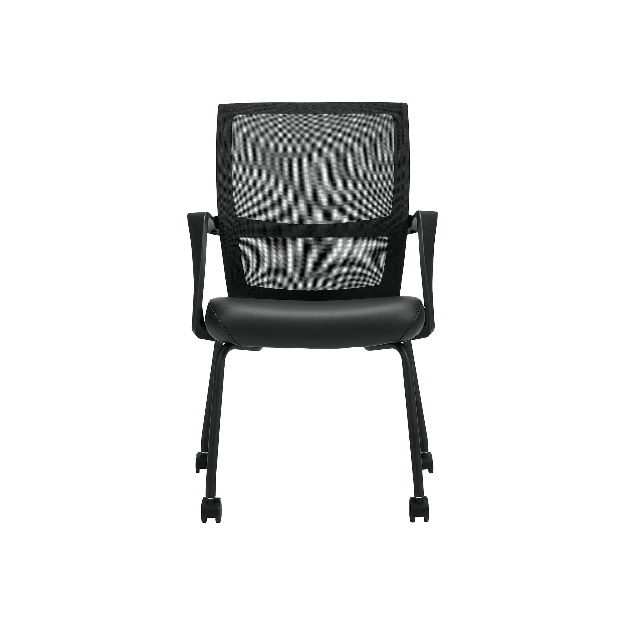 Offices To Go Mixed Materials Guest Chair, Black (OTG13050B) Sansujyuku sansujyuku.com