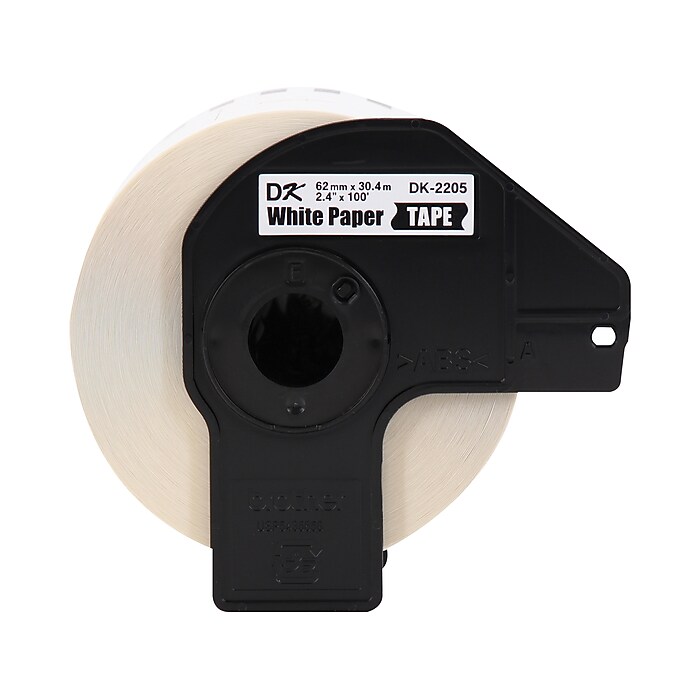 Brother DK-2205 Wide Width Continuous Paper Labels, 2-4/10