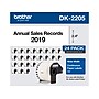 Brother DK-2205 Wide Width Continuous Paper Labels, 2-4/10" x 100', Black on White, 24 Rolls/Box (DK-220524PK)~#|#~sp99820683_sc7