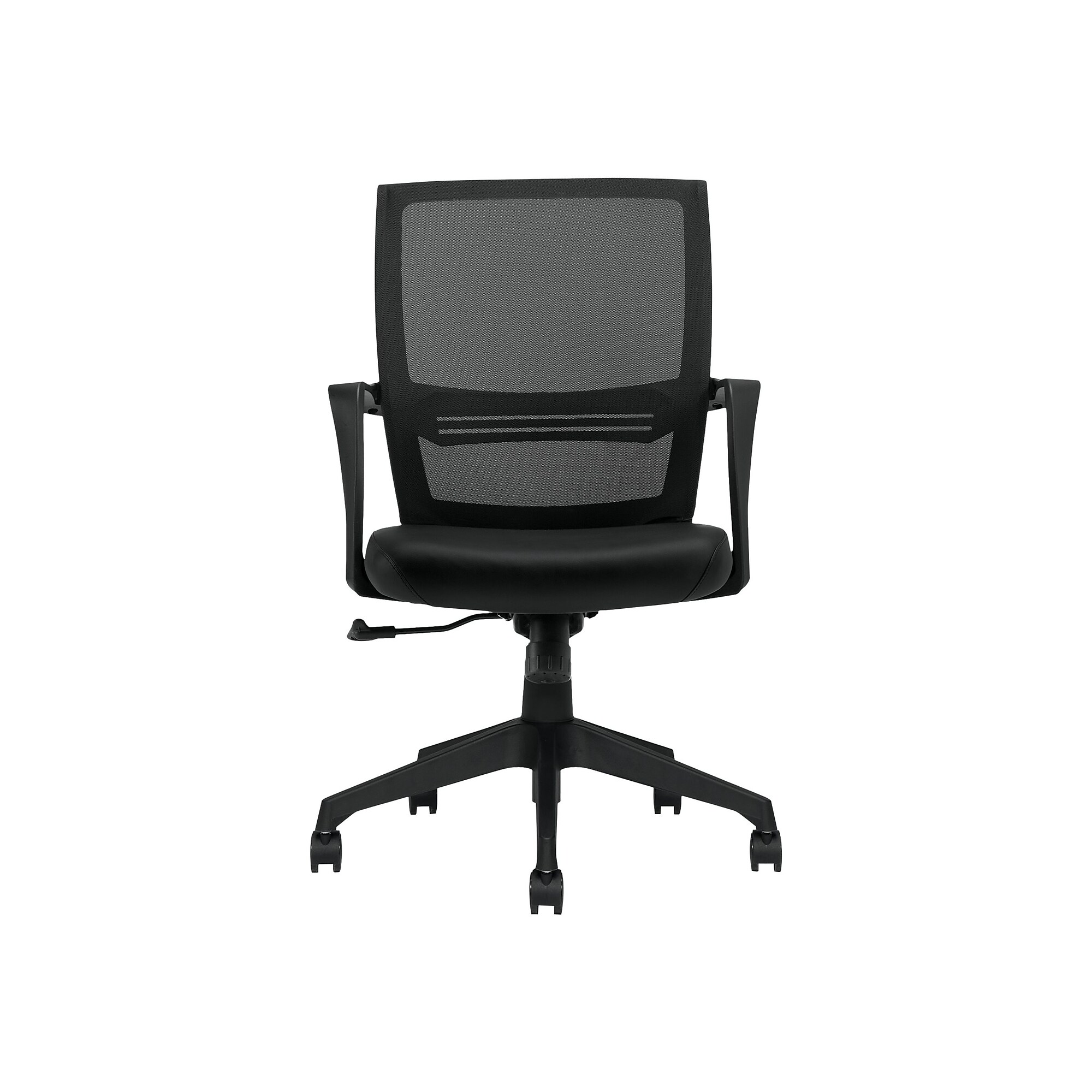 Offices To go Mesh Back Luxhide Conference Chair, Black (OTG13026B) Sansujyuku sansujyuku.com
