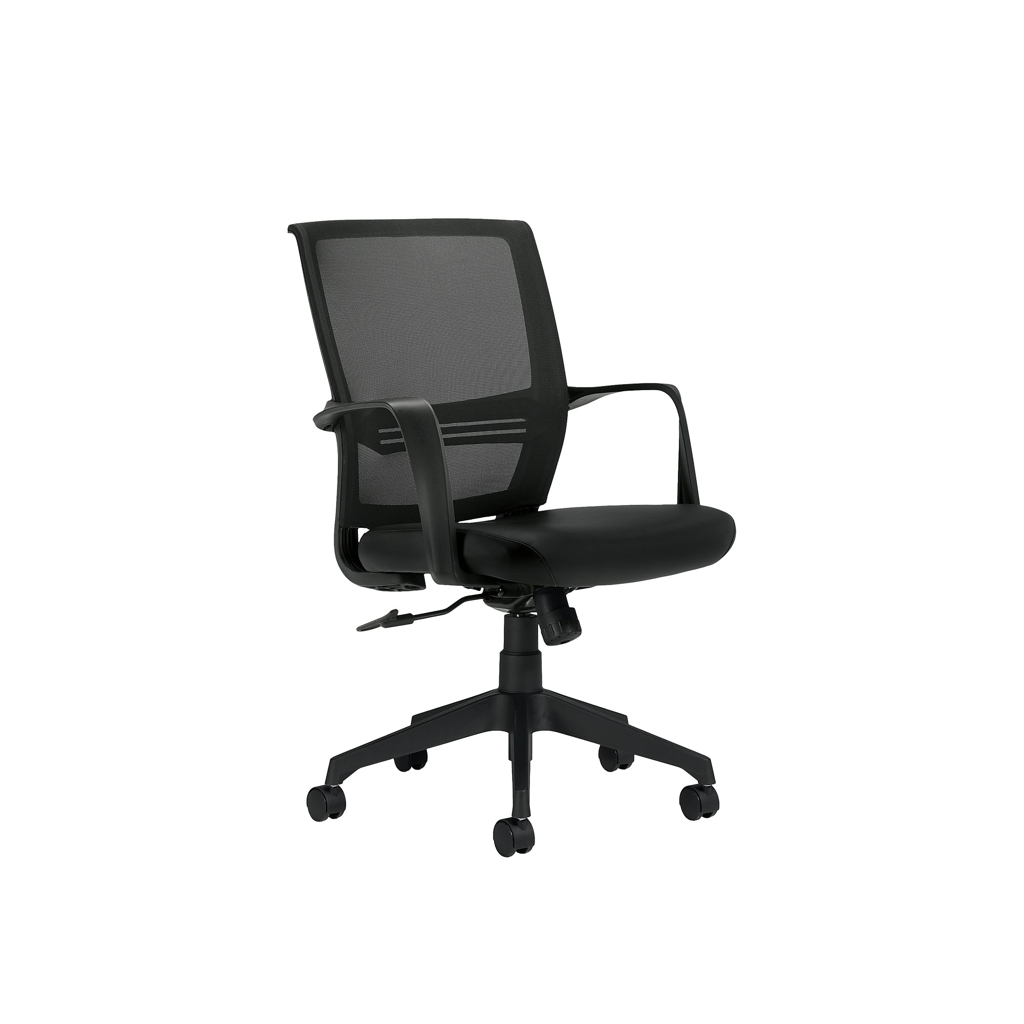 Offices To go Mesh Back Luxhide Conference Chair, Black (OTG13026B) Sansujyuku sansujyuku.com