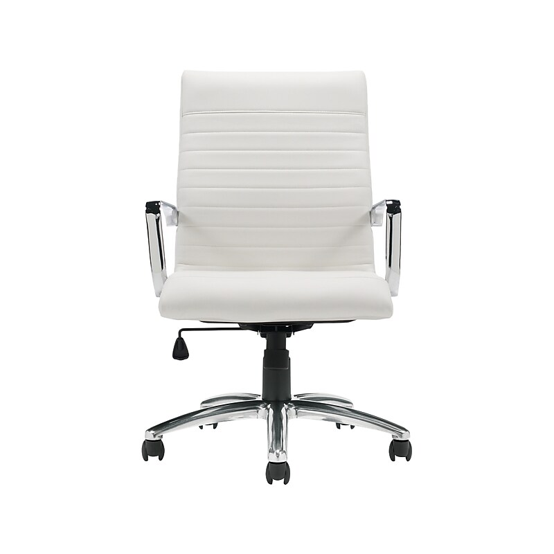 Offices To go Luxhide Executive Chair, White (OTG11730BL28) image 1