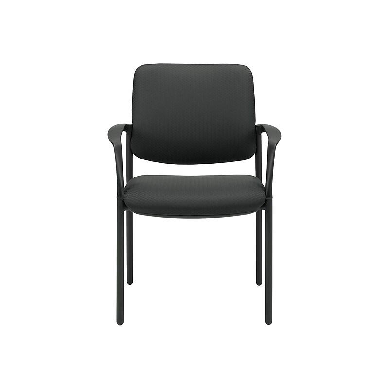 Offices To Go Mixed Materials Guest Chair, Black (OTG3918) image 1