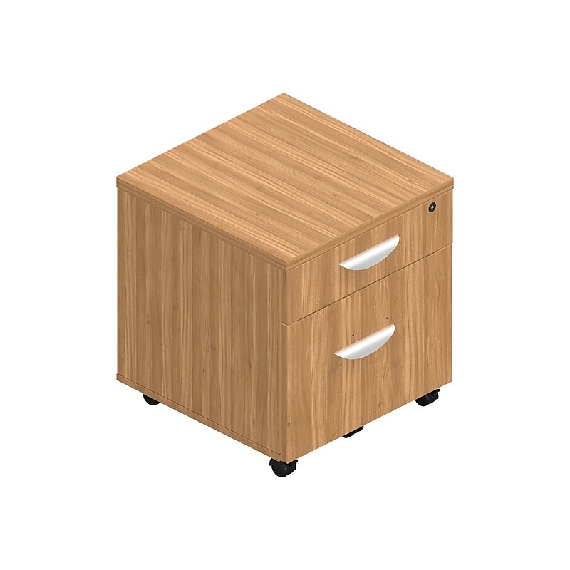 Offices To Go Superior 2-Drawer Vertical File Cabinet, Locking, Letter/Legal, Autumn Walnut, 22" (TDSL22BFMAWL) image 1