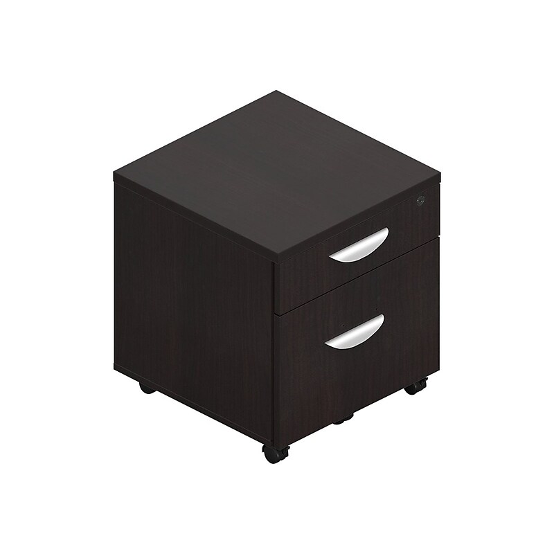 Offices To Go Superior 2-Drawer Vertical File Cabinet, Locking, Letter/Legal, American Espresso, 22" (TDSL22BFMAEL) image 1