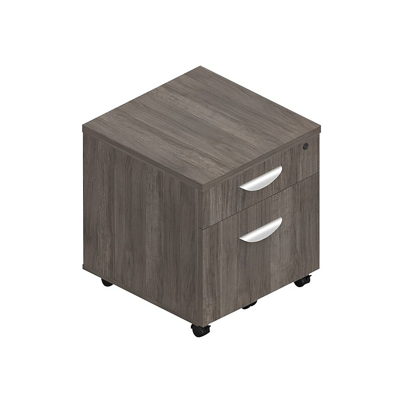 Offices To Go Superior 2-Drawer Vertical File Cabinet, Locking, Letter/Legal, Artisan Gray, 22" (TDSL22BFMAGL) image 1